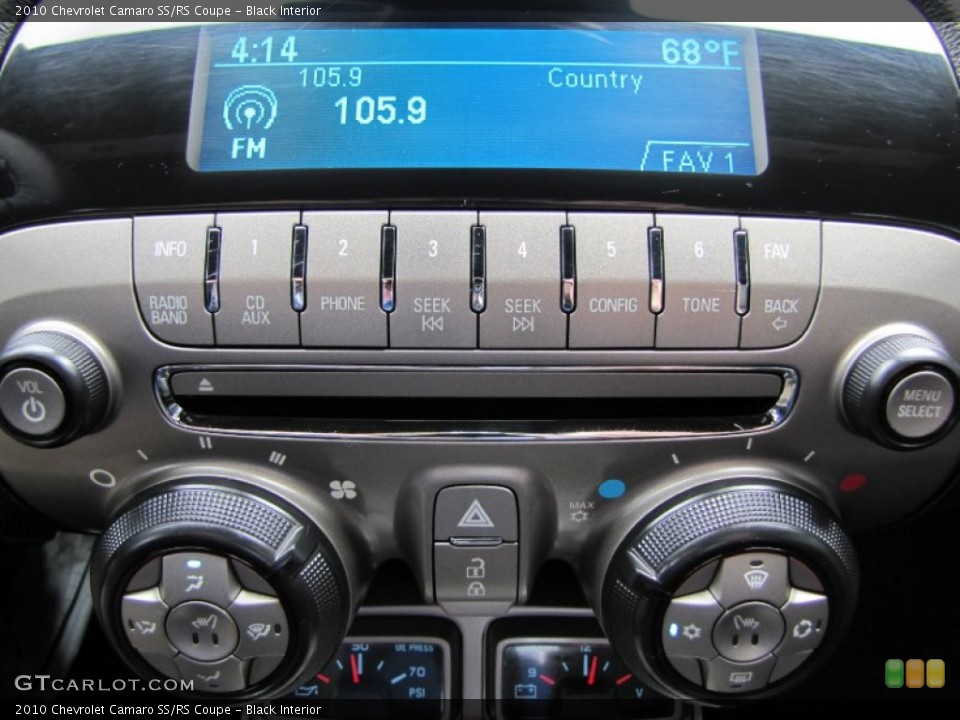 Black Interior Controls for the 2010 Chevrolet Camaro SS/RS Coupe #52505784