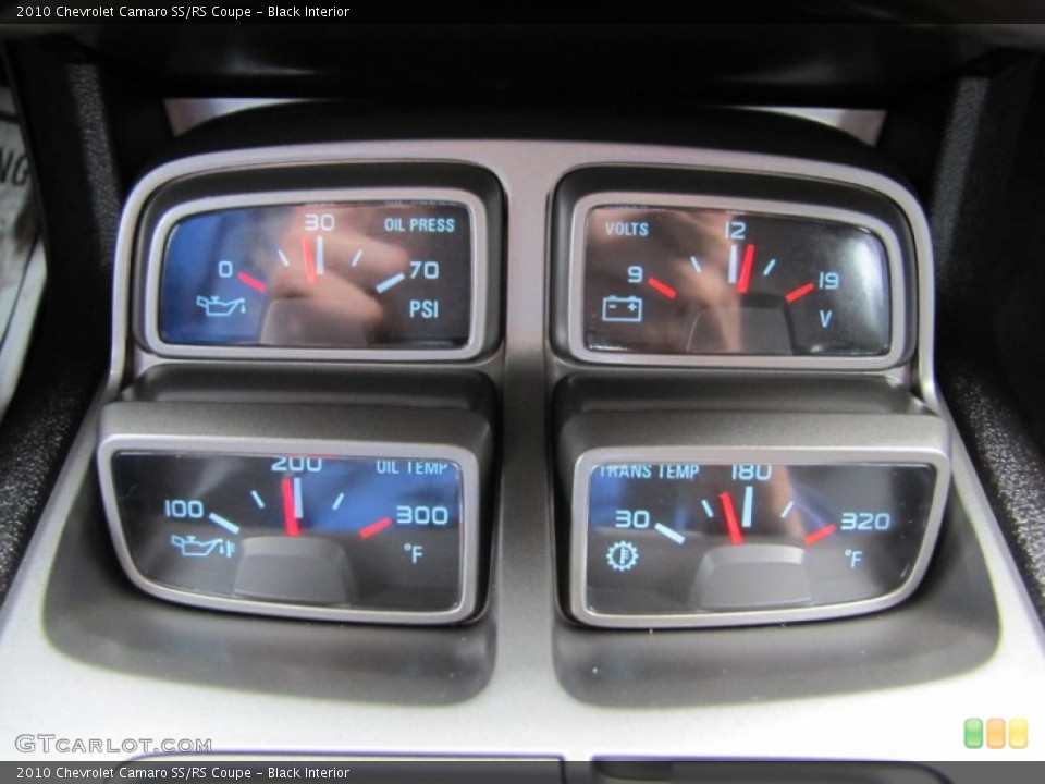 Black Interior Gauges for the 2010 Chevrolet Camaro SS/RS Coupe #52505796