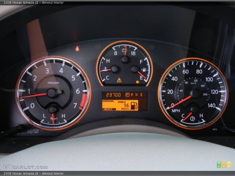 Almond Interior Gauges for the 2008 Nissan Armada LE #52506711
