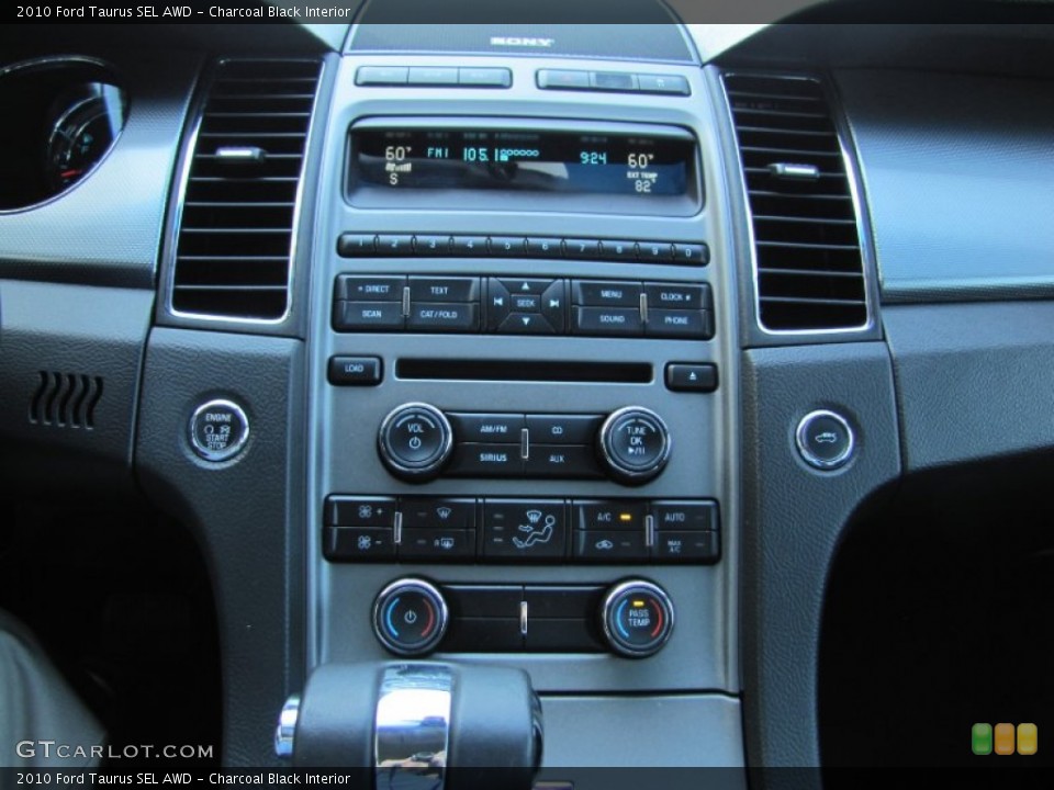 Charcoal Black Interior Controls for the 2010 Ford Taurus SEL AWD #52508466