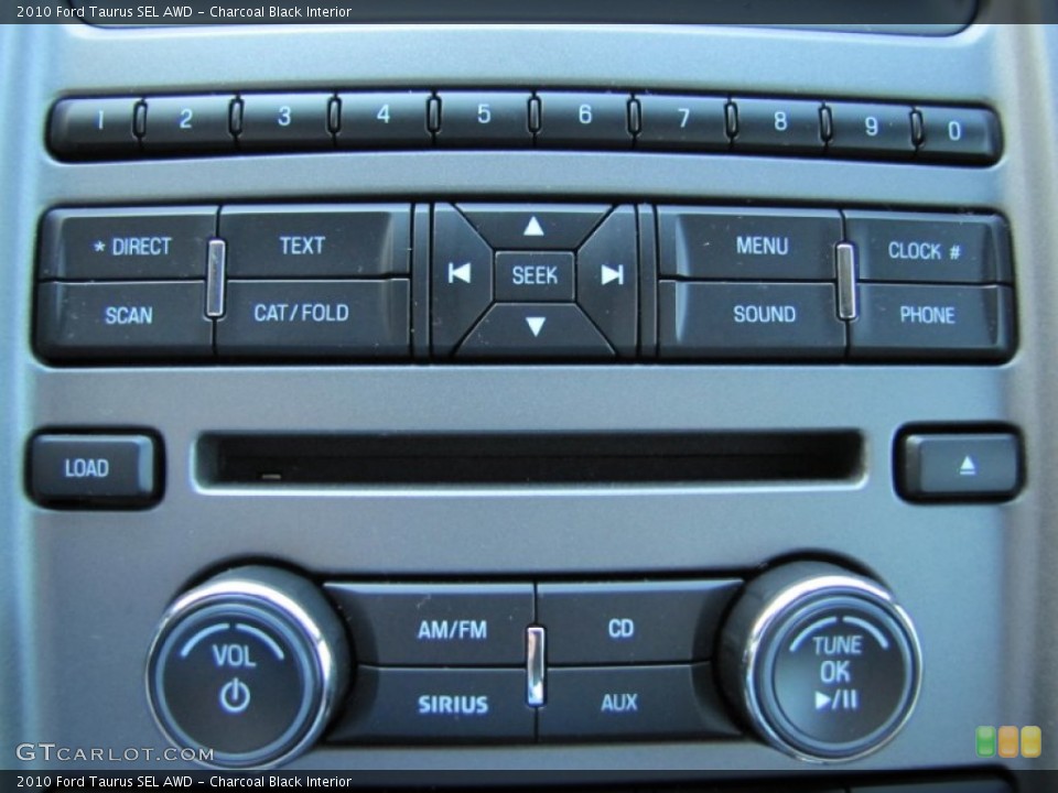 Charcoal Black Interior Controls for the 2010 Ford Taurus SEL AWD #52508496