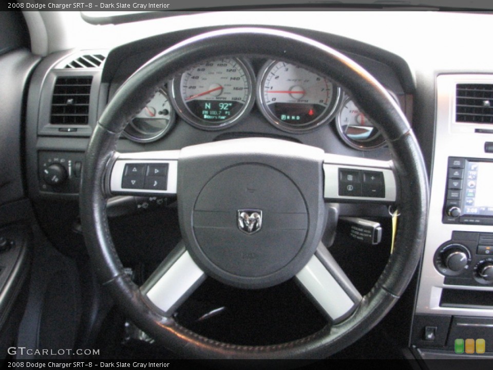 Dark Slate Gray Interior Steering Wheel for the 2008 Dodge Charger SRT-8 #52514496