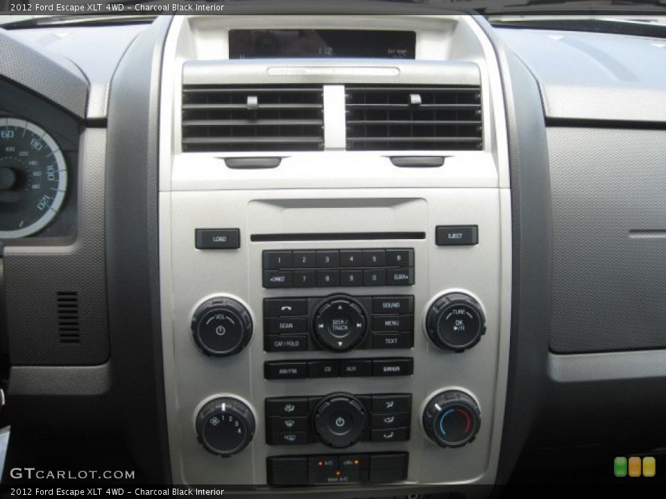 Charcoal Black Interior Controls for the 2012 Ford Escape XLT 4WD #52515345