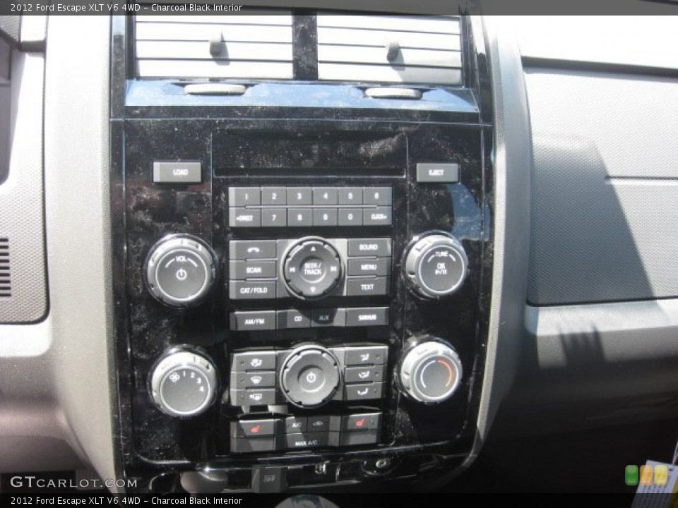 Charcoal Black Interior Controls for the 2012 Ford Escape XLT V6 4WD #52515849