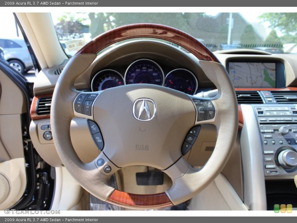 Parchment Interior Steering Wheel for the 2009 Acura RL 3.7 AWD Sedan #52517982
