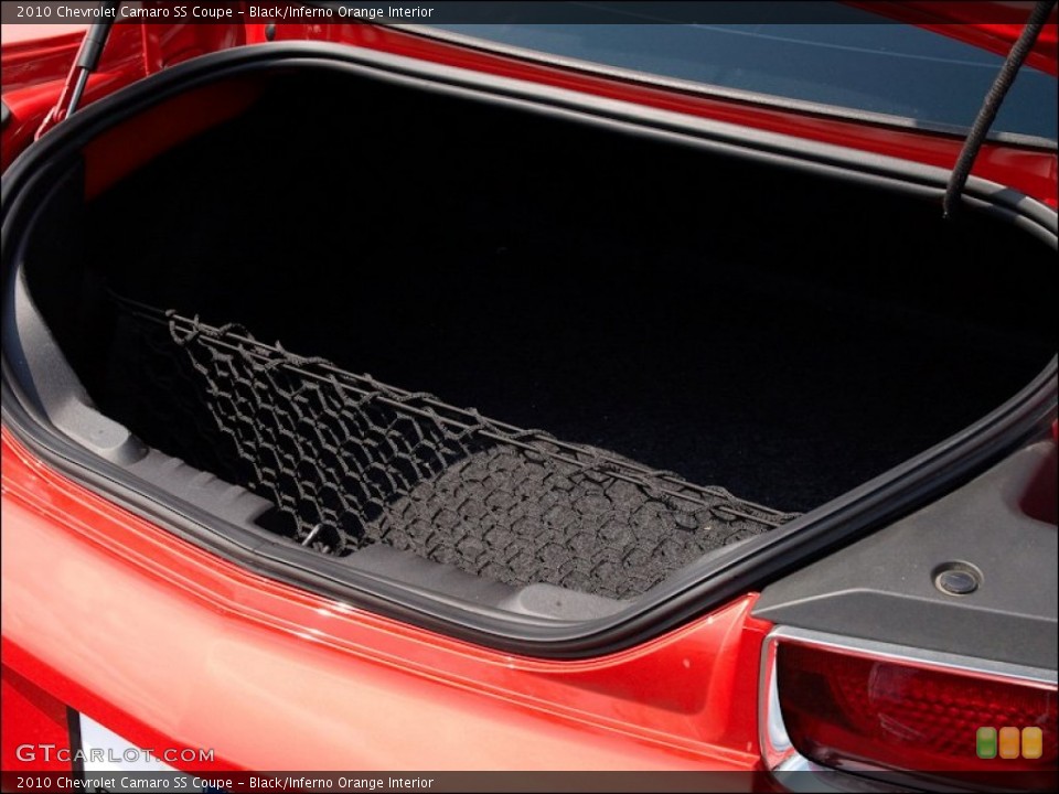 Black/Inferno Orange Interior Trunk for the 2010 Chevrolet Camaro SS Coupe #52519953