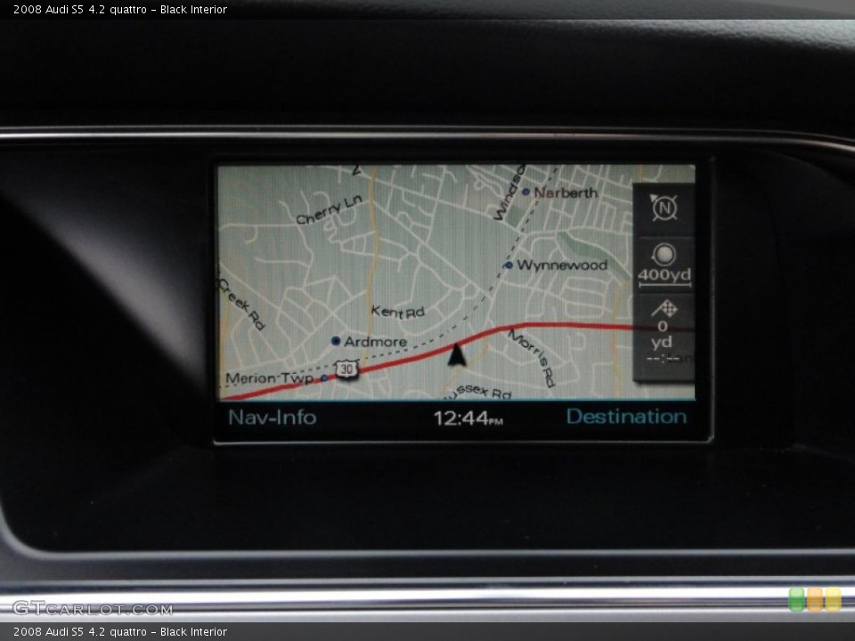 Black Interior Navigation for the 2008 Audi S5 4.2 quattro #52520997