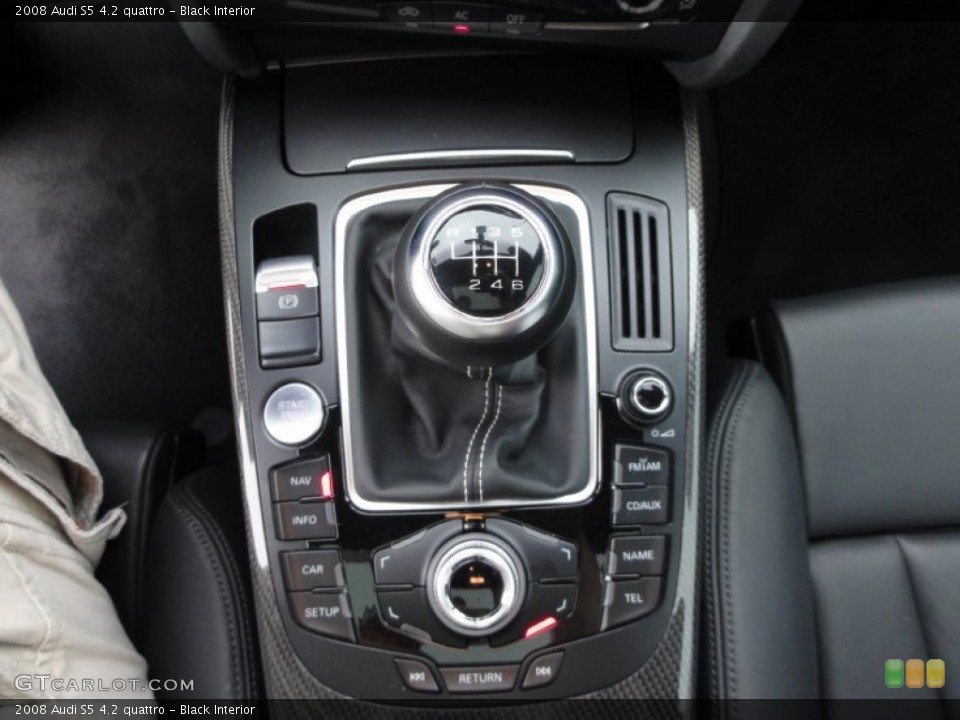 Black Interior Transmission for the 2008 Audi S5 4.2 quattro #52521024