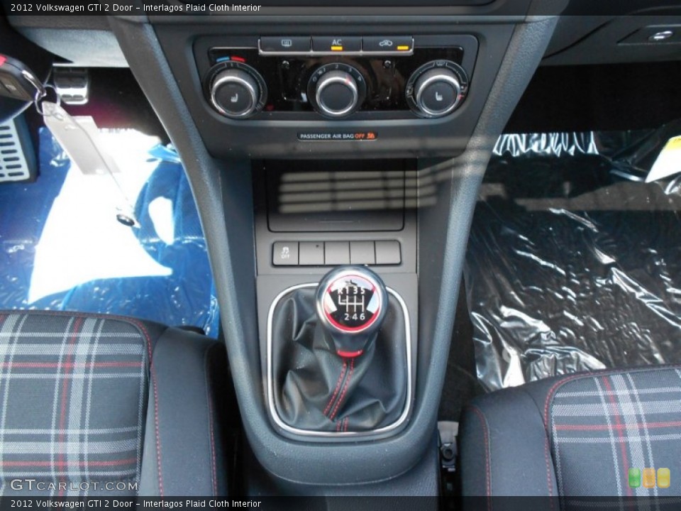 Interlagos Plaid Cloth Interior Transmission for the 2012 Volkswagen GTI 2 Door #52521195