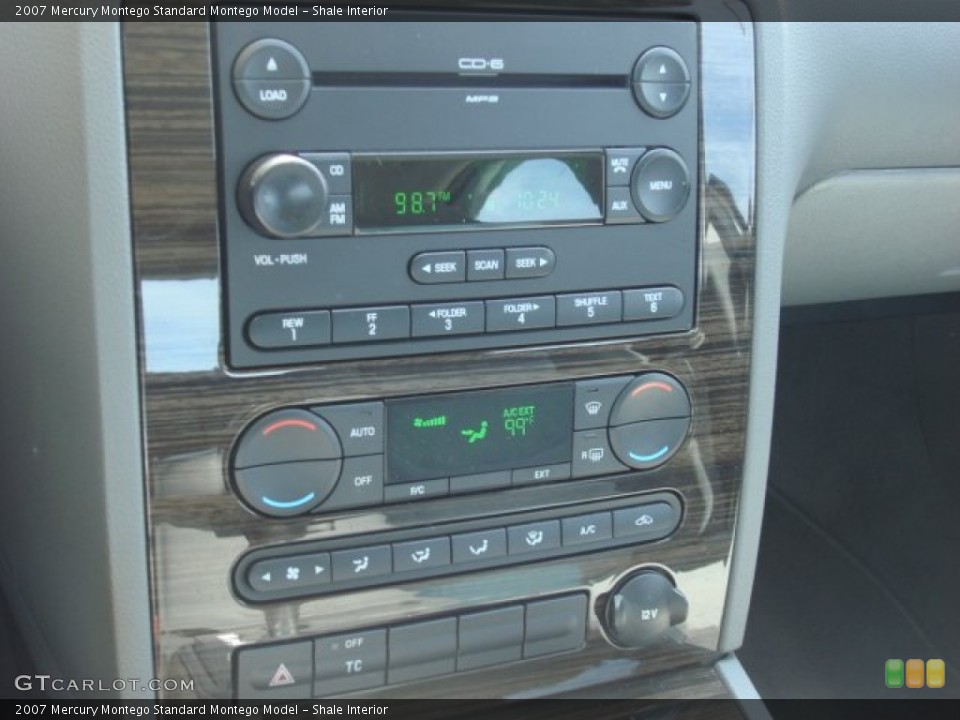 Shale Interior Controls for the 2007 Mercury Montego  #52521285
