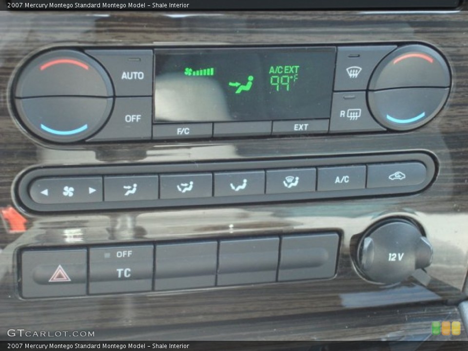 Shale Interior Controls for the 2007 Mercury Montego  #52521303