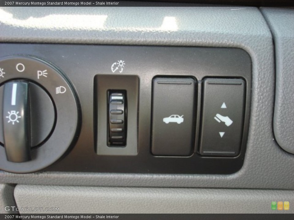 Shale Interior Controls for the 2007 Mercury Montego  #52521378