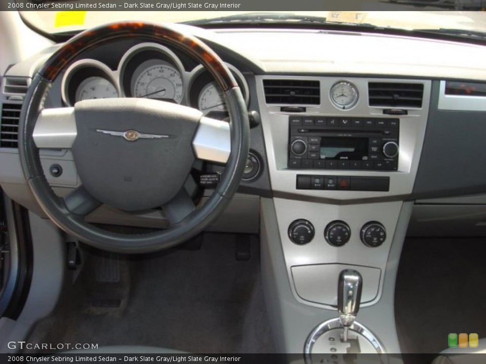 Dark Slate Gray/Light Slate Gray Interior Dashboard for the 2008 Chrysler Sebring Limited Sedan #52521606