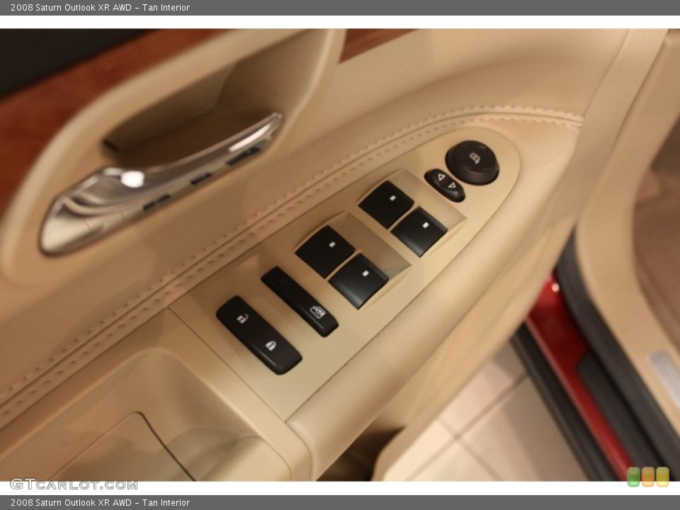 Tan Interior Controls for the 2008 Saturn Outlook XR AWD #52522200