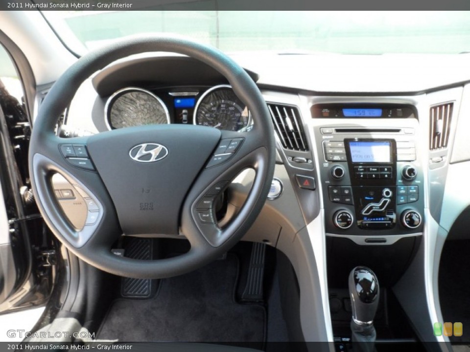 Gray Interior Dashboard for the 2011 Hyundai Sonata Hybrid #52522722