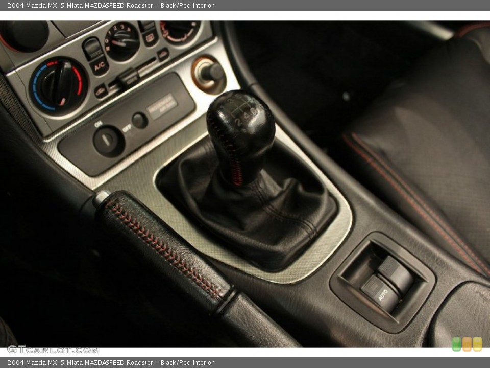 Black/Red Interior Transmission for the 2004 Mazda MX-5 Miata MAZDASPEED Roadster #52522734