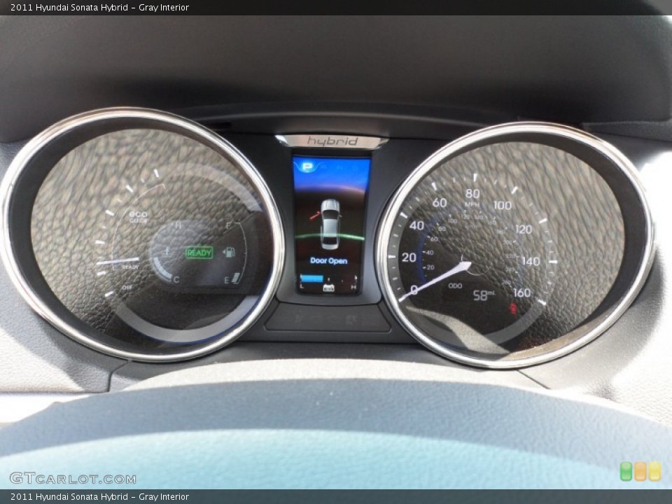 Gray Interior Gauges for the 2011 Hyundai Sonata Hybrid #52522905