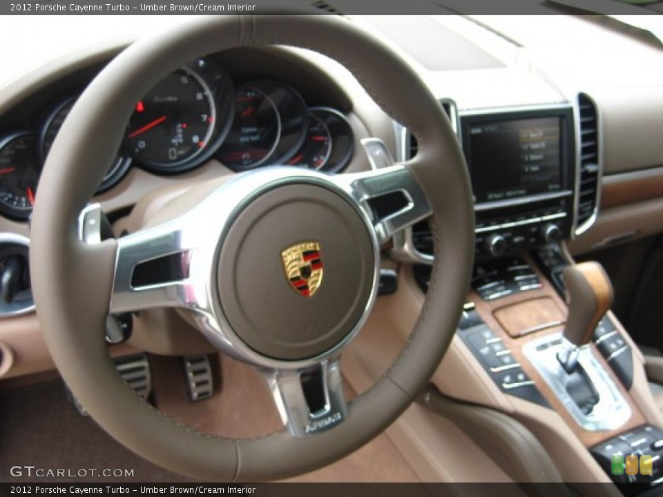 Umber Brown/Cream Interior Photo for the 2012 Porsche Cayenne Turbo #52523172