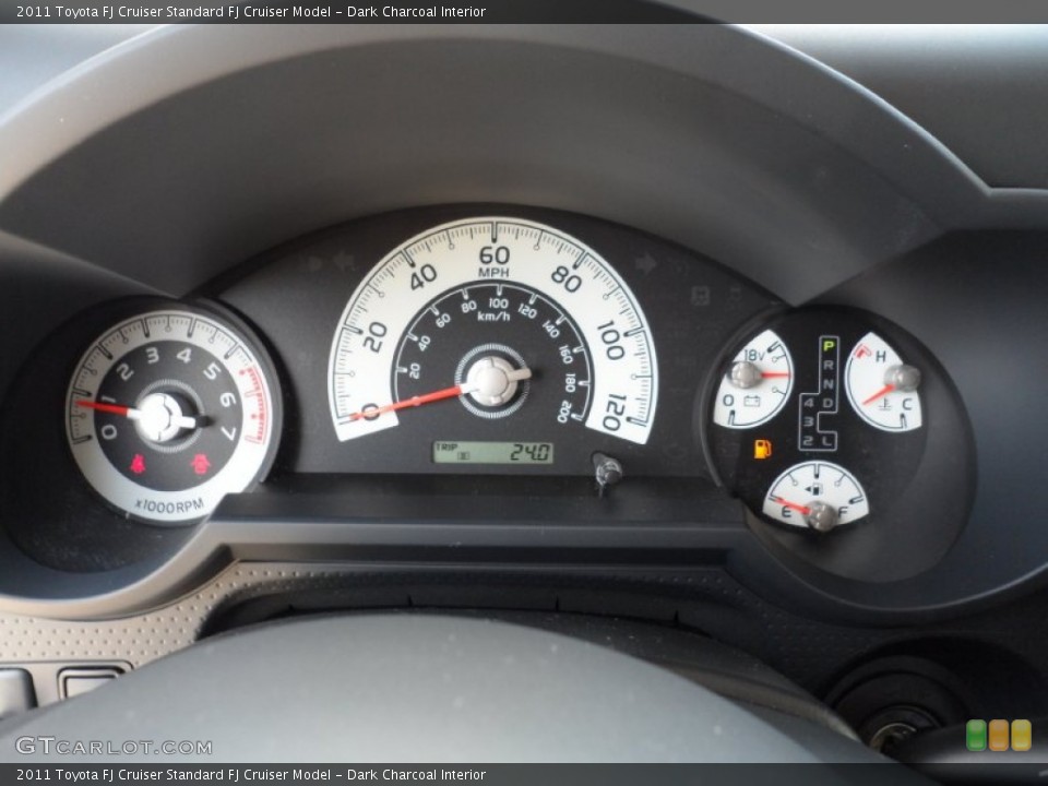 Dark Charcoal Interior Gauges for the 2011 Toyota FJ Cruiser  #52526657