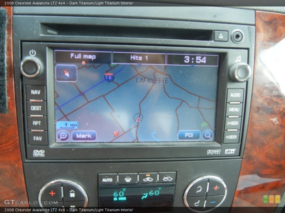 Dark Titanium/Light Titanium Interior Navigation for the 2008 Chevrolet Avalanche LTZ 4x4 #52528251