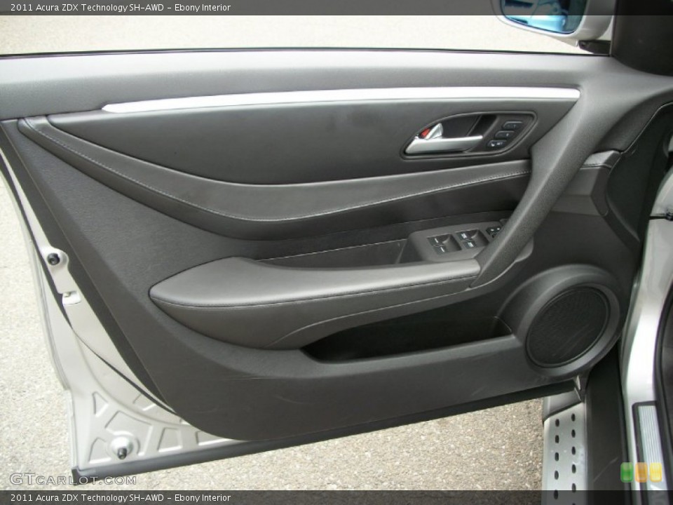 Ebony Interior Door Panel for the 2011 Acura ZDX Technology SH-AWD #52529373