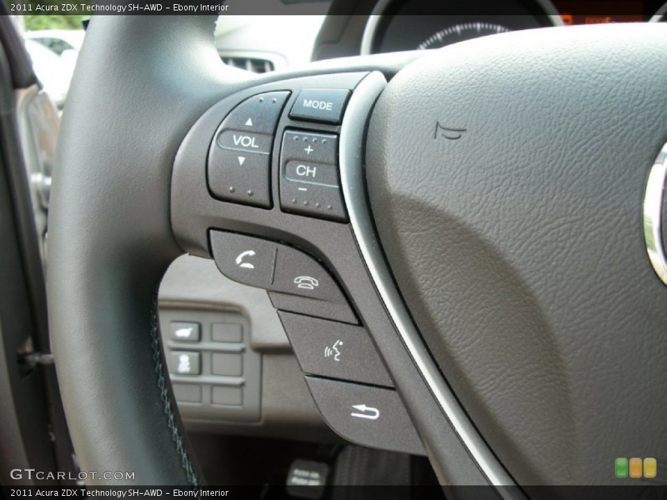 Ebony Interior Controls for the 2011 Acura ZDX Technology SH-AWD #52529517