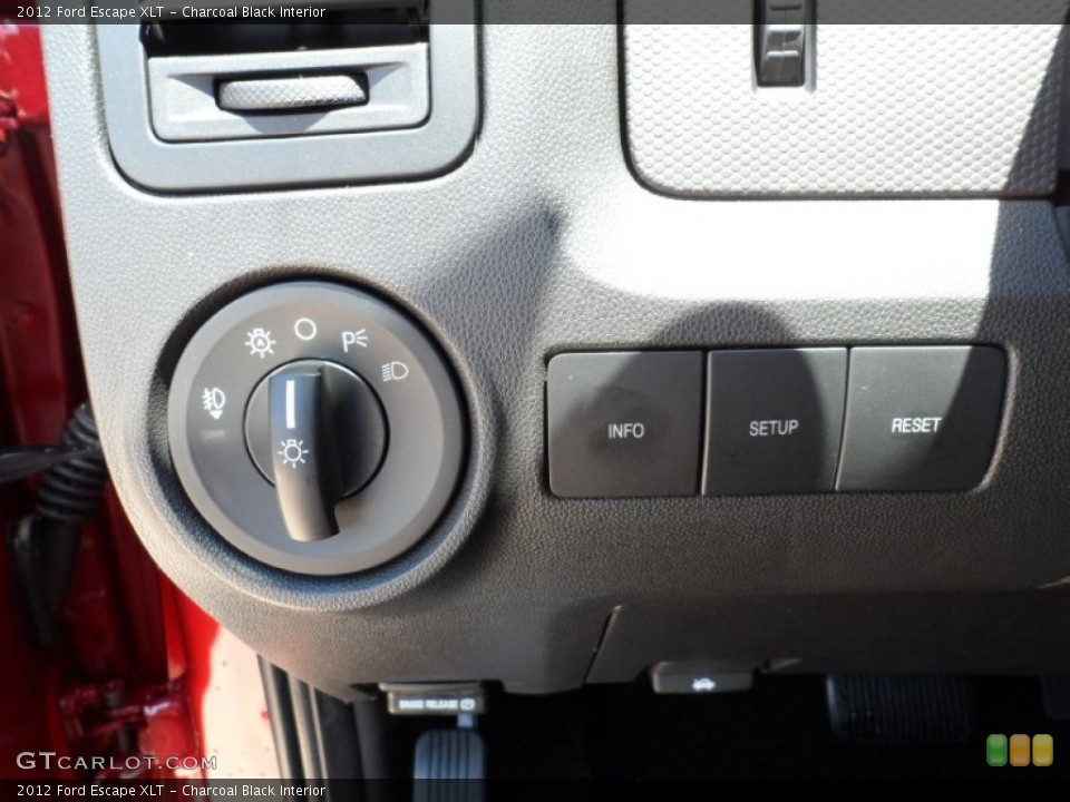 Charcoal Black Interior Controls for the 2012 Ford Escape XLT #52530477