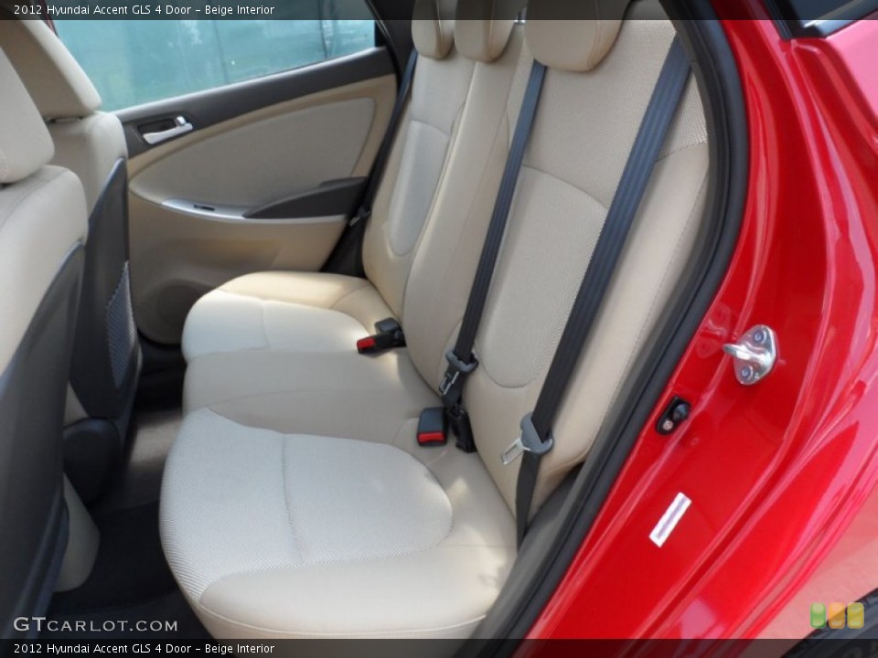 Beige Interior Photo for the 2012 Hyundai Accent GLS 4 Door #52531362
