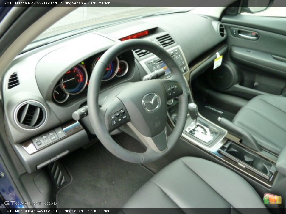 Black Interior Photo for the 2011 Mazda MAZDA6 i Grand Touring Sedan #52531839