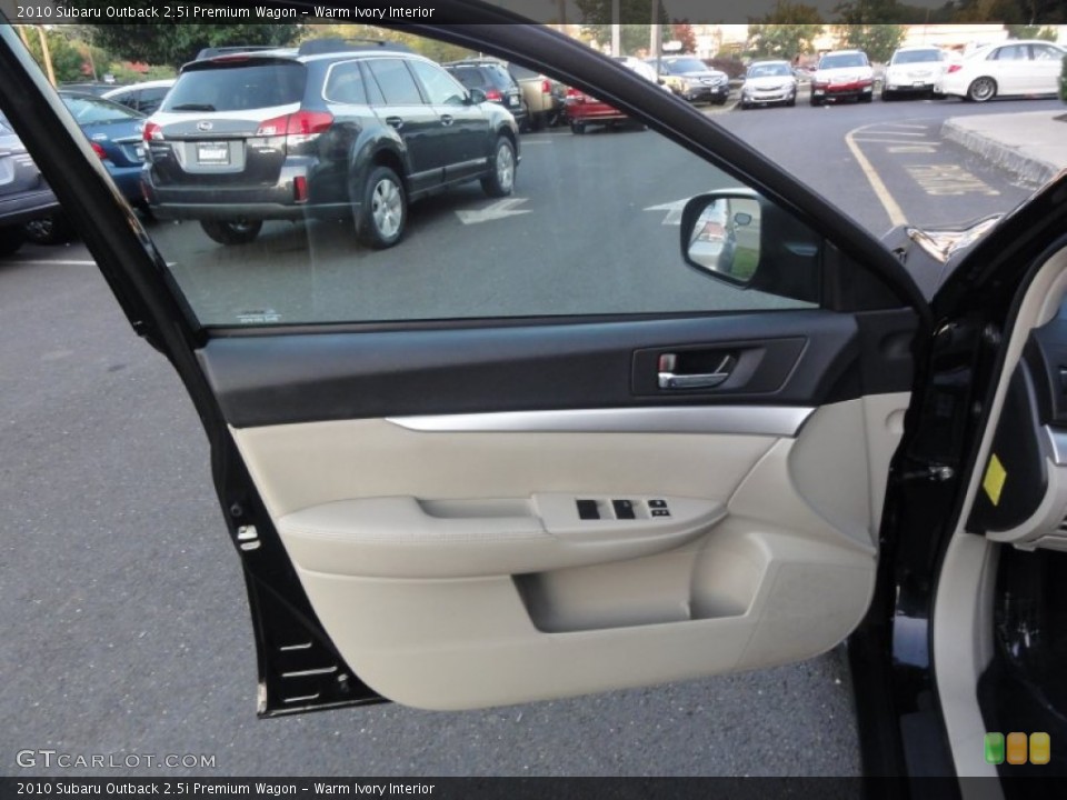 Warm Ivory Interior Door Panel for the 2010 Subaru Outback 2.5i Premium Wagon #52533102