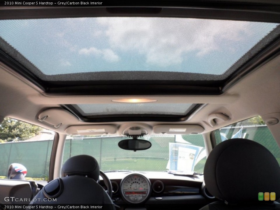 Grey/Carbon Black Interior Sunroof for the 2010 Mini Cooper S Hardtop #52534107