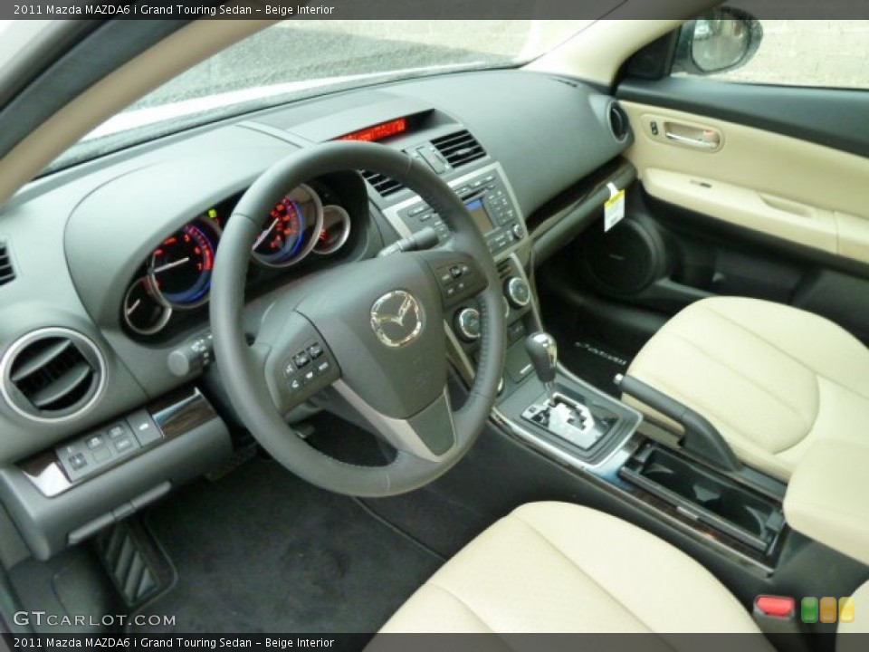 Beige 2011 Mazda MAZDA6 Interiors