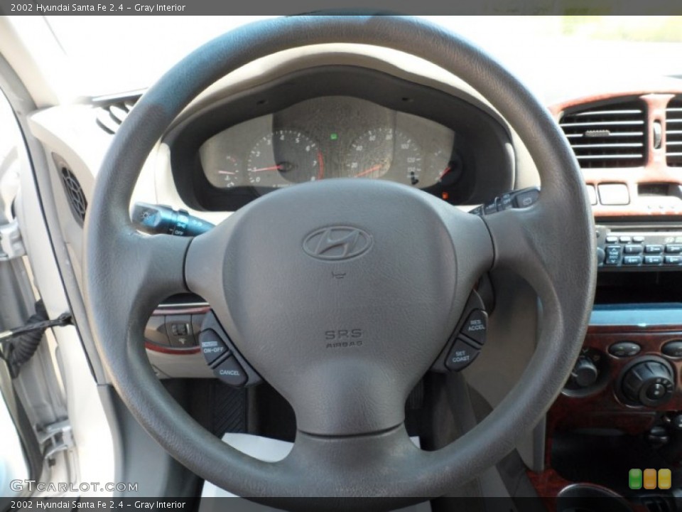 Gray Interior Steering Wheel for the 2002 Hyundai Santa Fe 2.4 #52536351