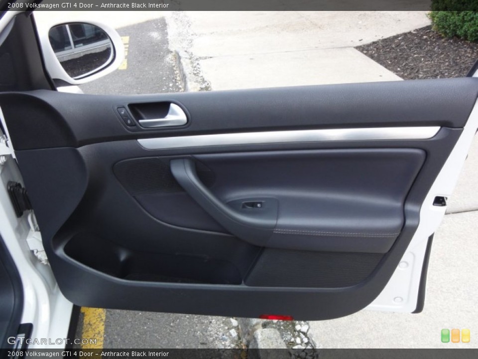 Anthracite Black Interior Door Panel for the 2008 Volkswagen GTI 4 Door #52537341