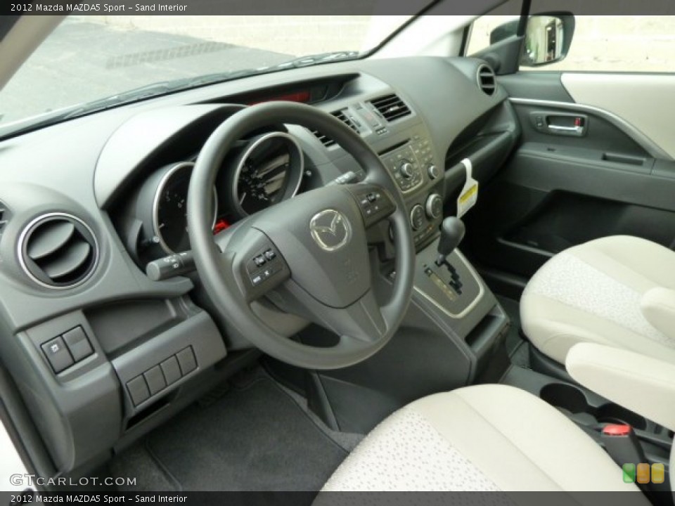 Sand Interior Dashboard for the 2012 Mazda MAZDA5 Sport #52537611