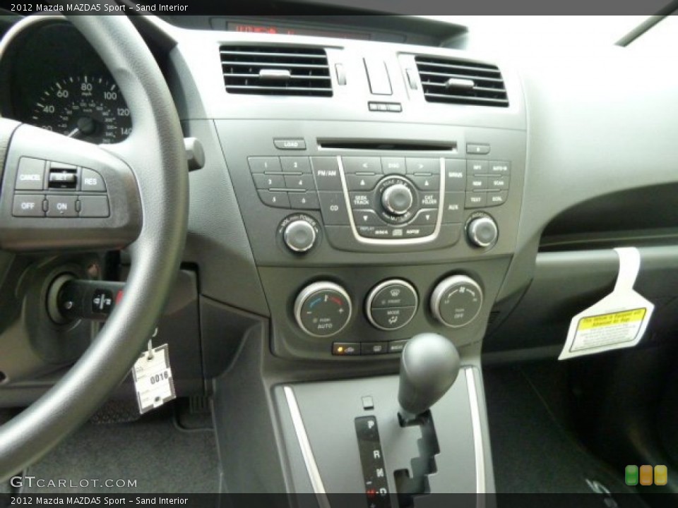 Sand Interior Controls for the 2012 Mazda MAZDA5 Sport #52537656