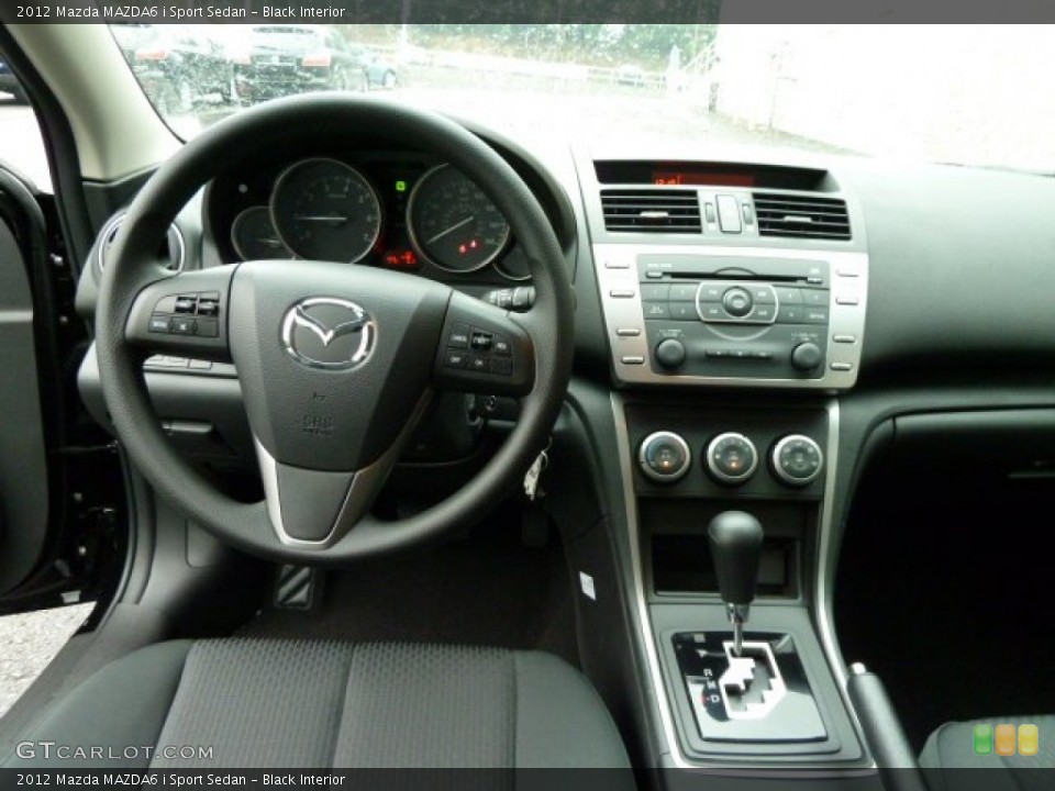 Black Interior Dashboard for the 2012 Mazda MAZDA6 i Sport Sedan #52537848