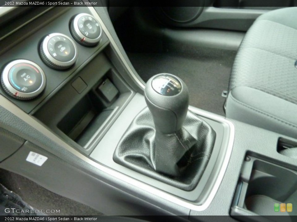 Black Interior Transmission for the 2012 Mazda MAZDA6 i Sport Sedan #52538172