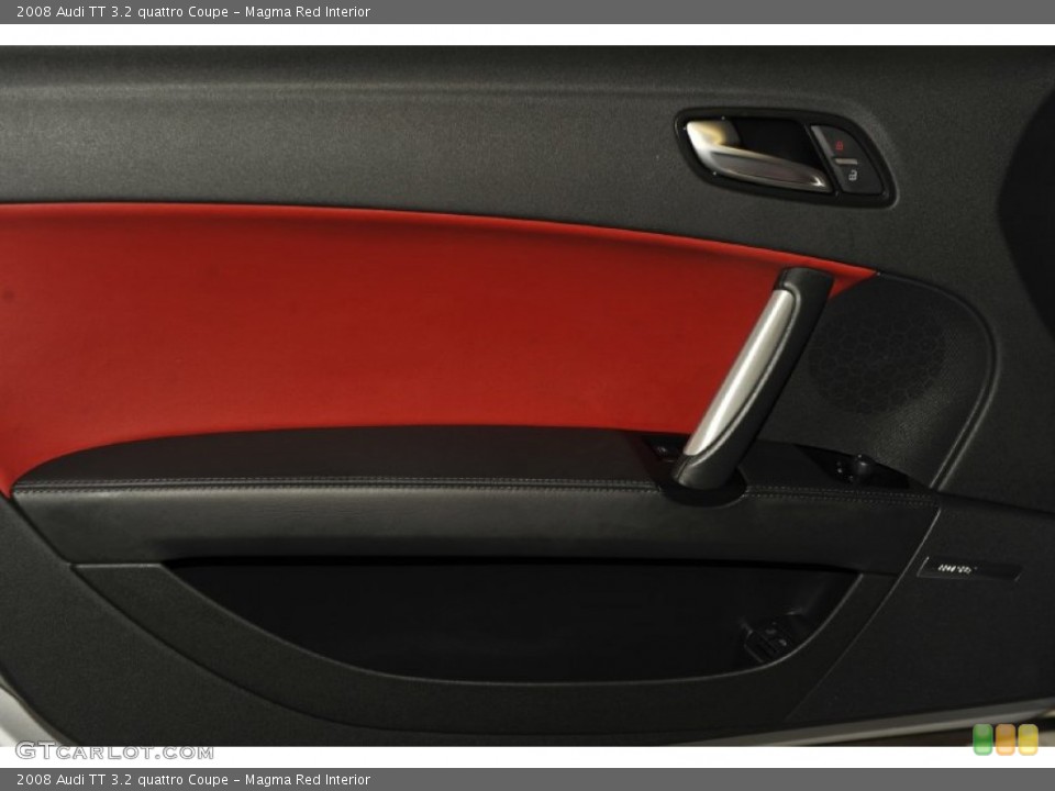 Magma Red Interior Door Panel for the 2008 Audi TT 3.2 quattro Coupe #52540326