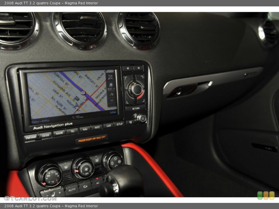 Magma Red Interior Navigation for the 2008 Audi TT 3.2 quattro Coupe #52540368