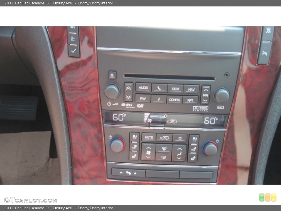 Ebony/Ebony Interior Controls for the 2011 Cadillac Escalade EXT Luxury AWD #52540377