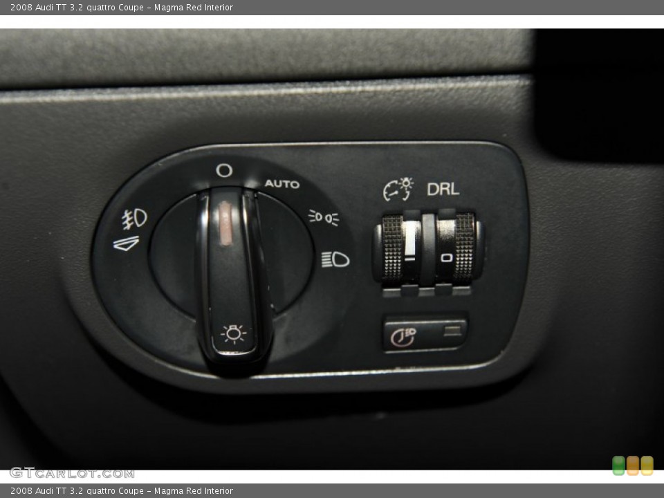 Magma Red Interior Controls for the 2008 Audi TT 3.2 quattro Coupe #52540476