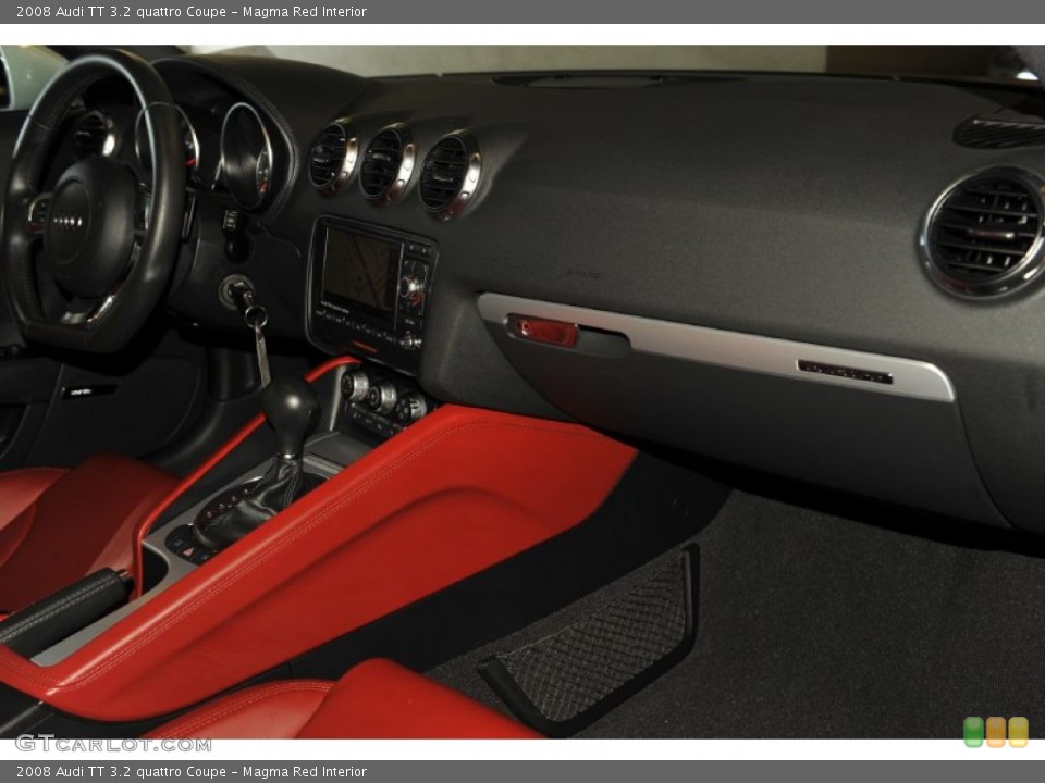 Magma Red Interior Dashboard for the 2008 Audi TT 3.2 quattro Coupe #52540524