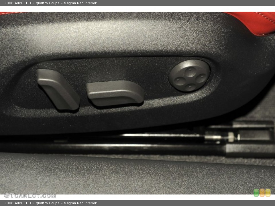 Magma Red Interior Controls for the 2008 Audi TT 3.2 quattro Coupe #52540542