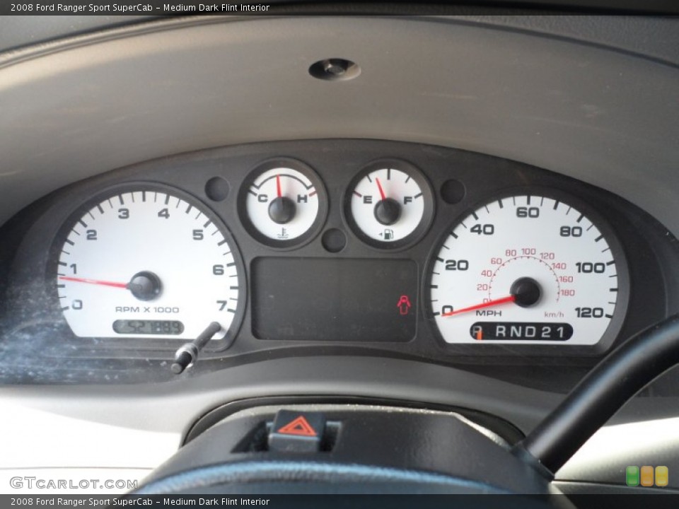 Medium Dark Flint Interior Gauges for the 2008 Ford Ranger Sport SuperCab #52540833