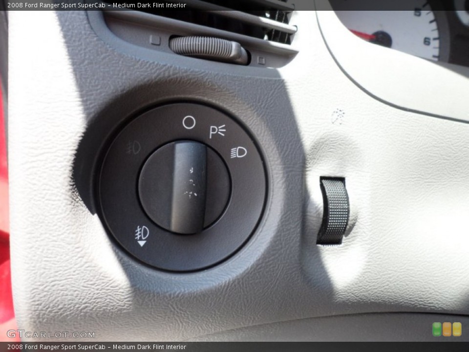 Medium Dark Flint Interior Controls for the 2008 Ford Ranger Sport SuperCab #52540854
