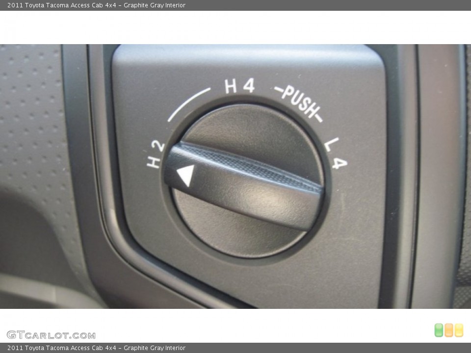 Graphite Gray Interior Controls for the 2011 Toyota Tacoma Access Cab 4x4 #52540980