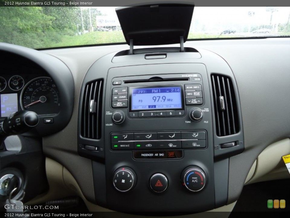 Beige Interior Controls for the 2012 Hyundai Elantra GLS Touring #52544748