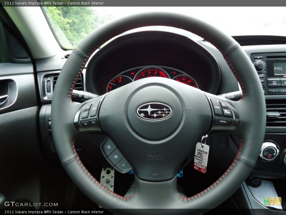 Carbon Black Interior Steering Wheel for the 2011 Subaru Impreza WRX Sedan #52545363
