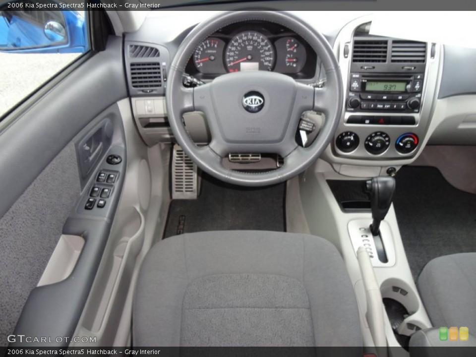 Gray Interior Dashboard for the 2006 Kia Spectra Spectra5 Hatchback #52546347